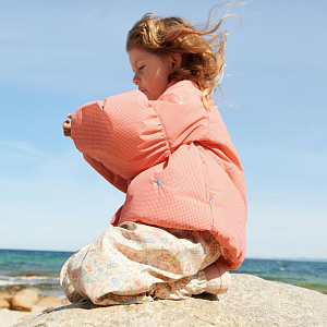 Куртка дутая Wheat "Sola Red Check", красная клетка